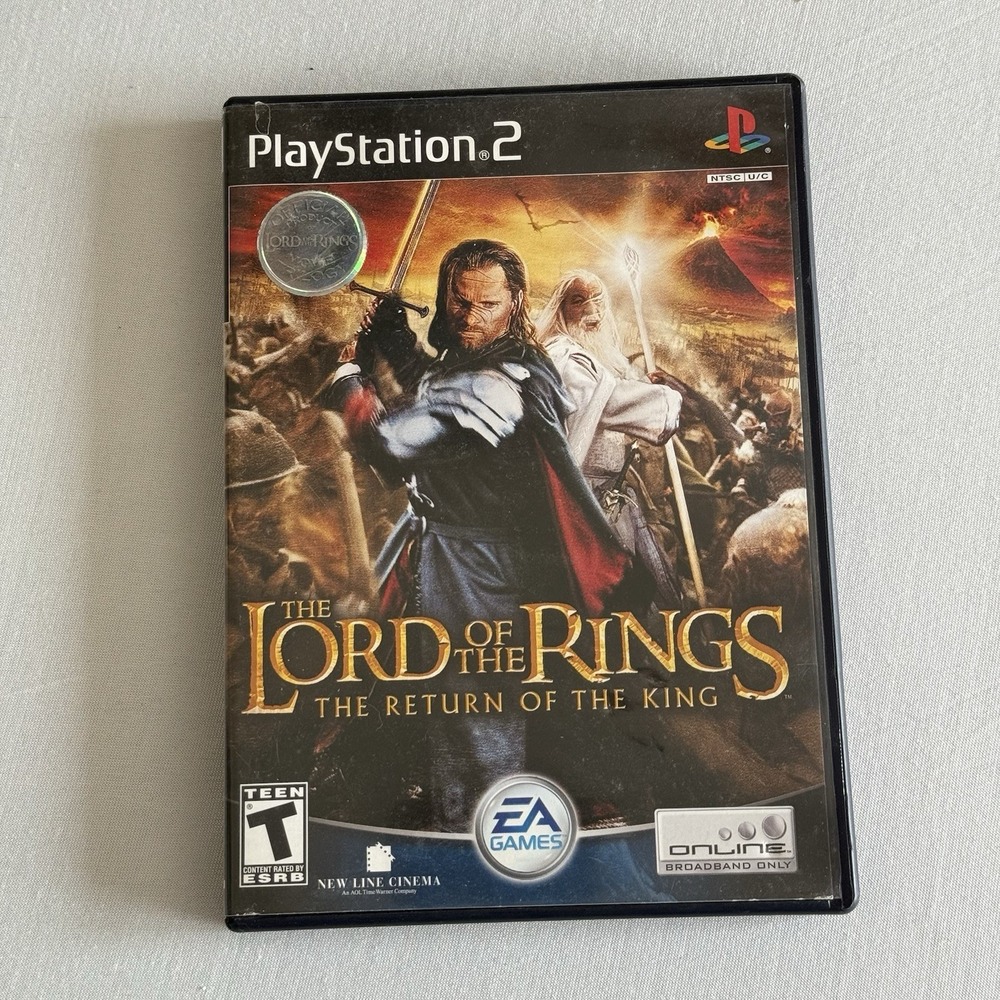 Lord of the Rings Return of the King Sony Playstation 2 PS2 2003 CIB Video Game